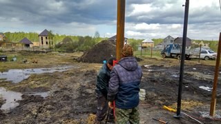 Заказать монтаж винтовых свай в Рославль - цена под ключ с доставкой от 1844 шт
