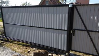 Купить сваи для ворот в Рославль. Заказать ворота на сваях под ключ от 21511 руб